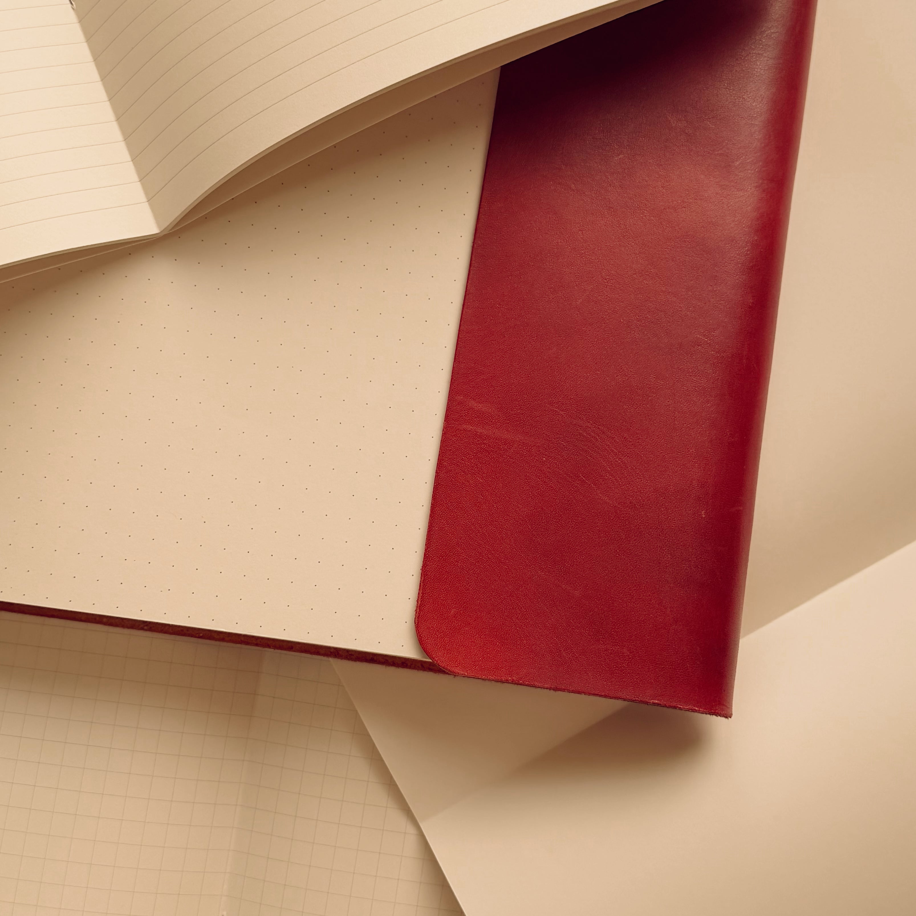 Gallery US Letter refillable leather journal with insert pages