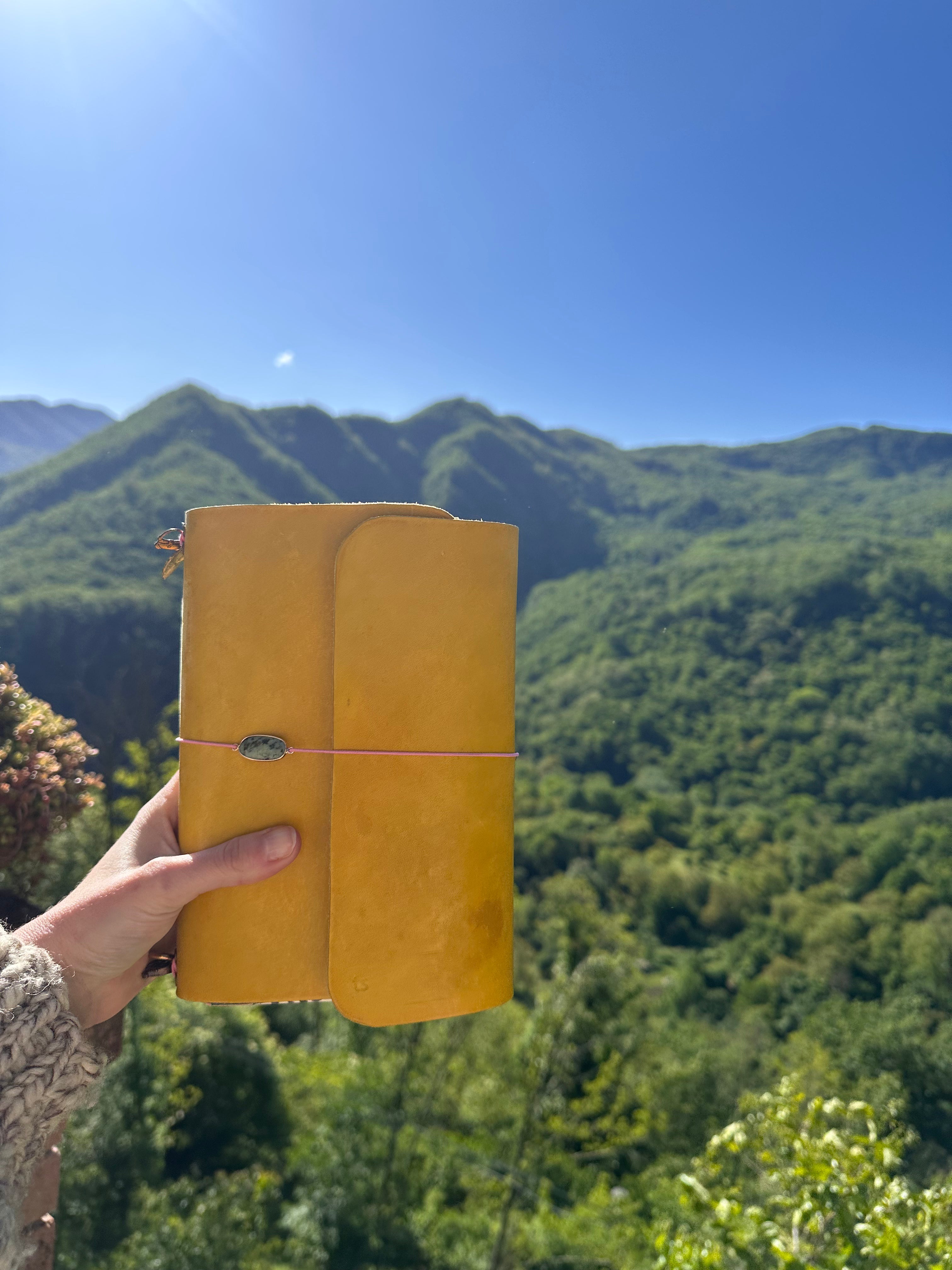 Spizer Studio leather journal lifestyle photo