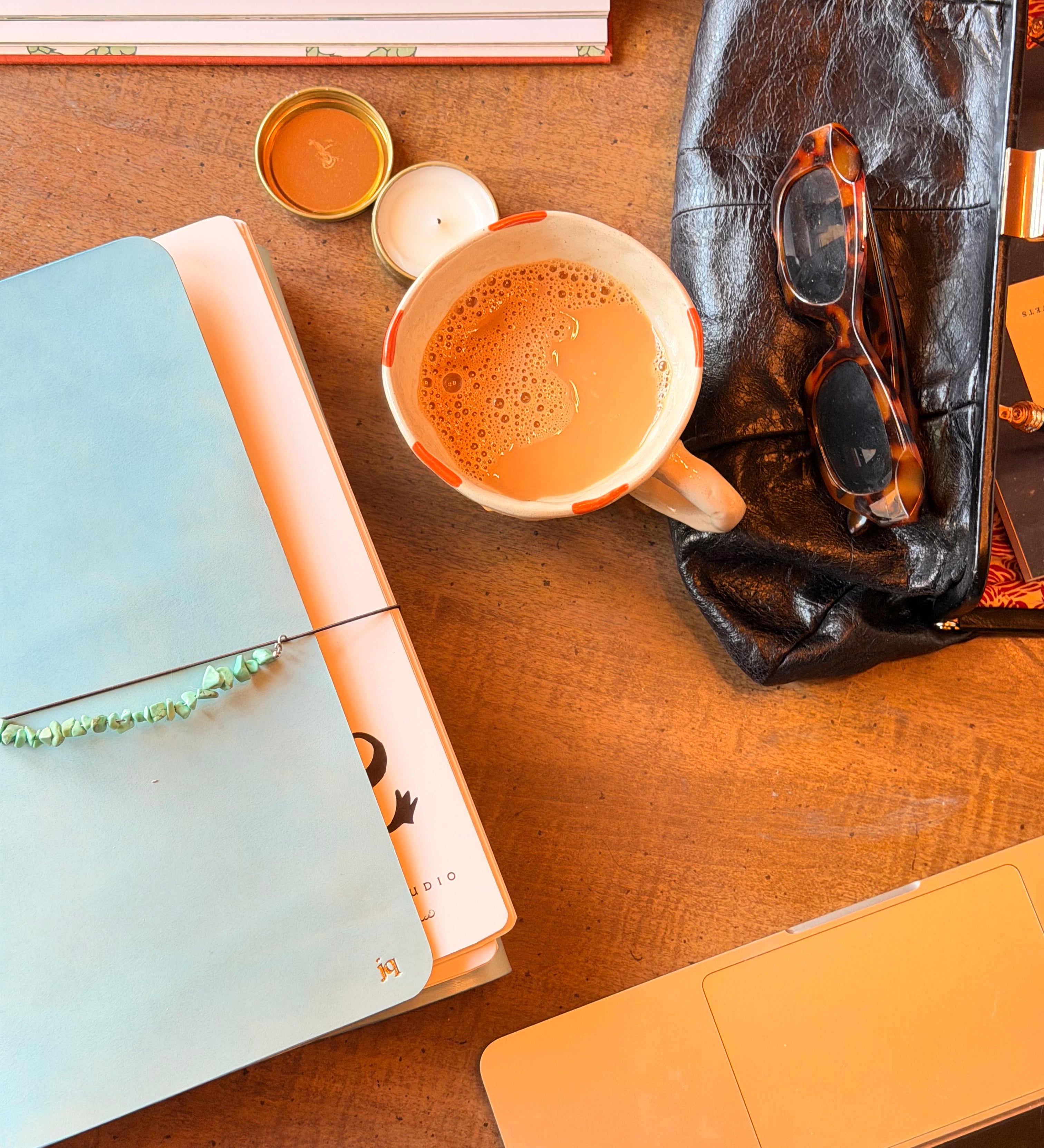 Spizer Studio leather journal lifestyle photo