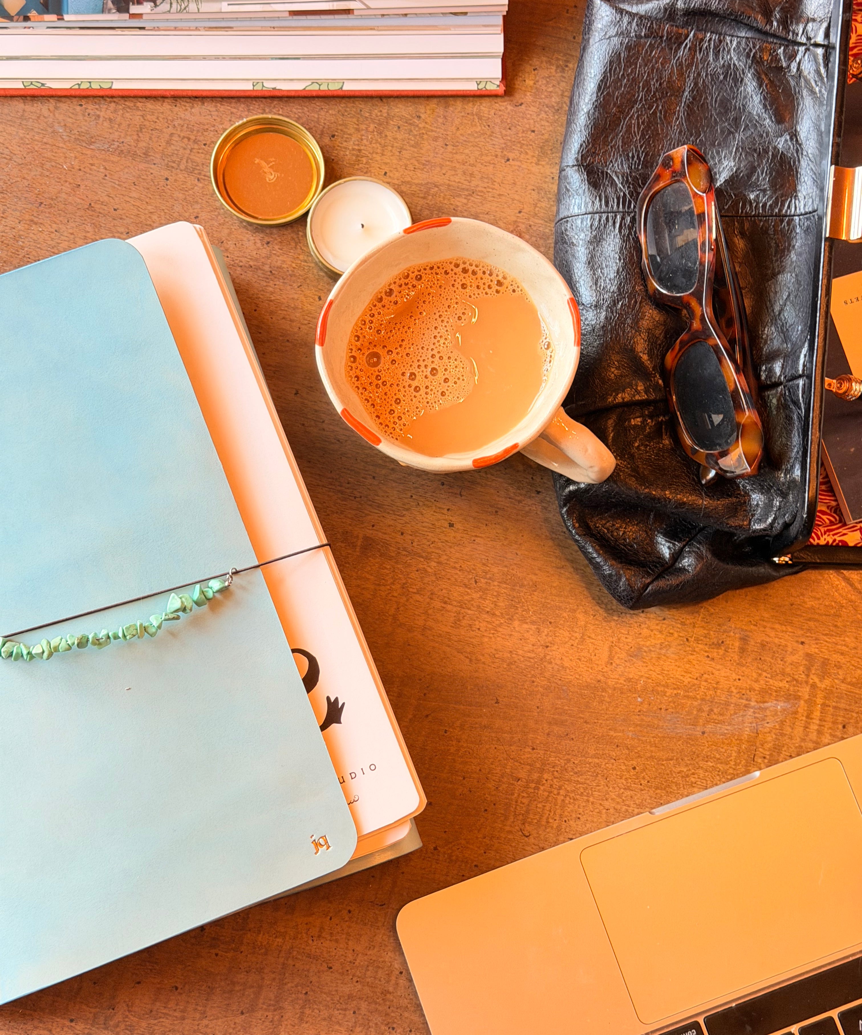 Spizer Studio leather journal lifestyle photo